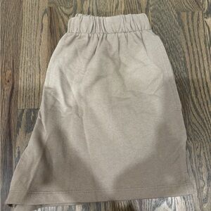 Garage Taupe Elastic Waist Skirt